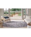 Nicole Curtis Machine Washable Series 1 Olive Ivory SR104 5 ft. 3 in. Round Rug