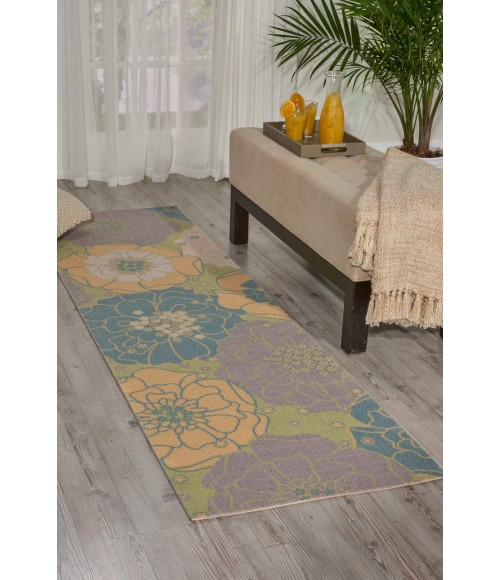 Nourison HOME & GARDEN Area Rug Nourison Home & Garden Runner Area Rug RS021-Green