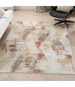 Nourison Thalia - Thl01 Cream Multicolor Area Rug 5 ft. 3 in. X 7 ft. 3 in. Rectangle