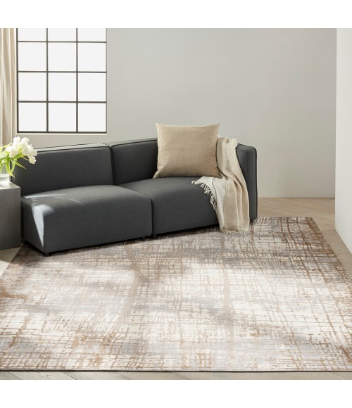 Calvin Klein Rush Area Rug CK950 Ivory/Taupe