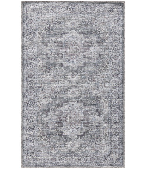Nicole Curtis Machine Washable Series 1 Ivory Grey SR101 3 ft. X 5 ft. Rectangle Rug