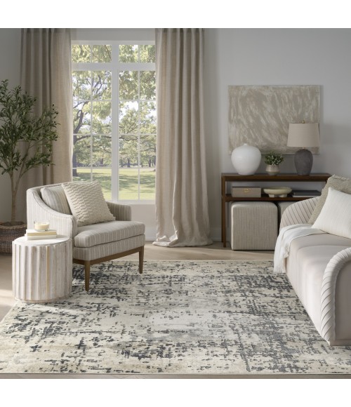 Nourison Concerto Ivory Grey CNC17 7 ft. 10 in. X 9 ft. 10 in. Rect. Rug