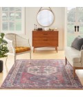 Nicole Curtis Machine Washable Series 1 Area Rug SR105 Red/Navy