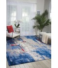 Nourison Twilight Area Rug TWI20 Grey/Blue 5'6" x 8'