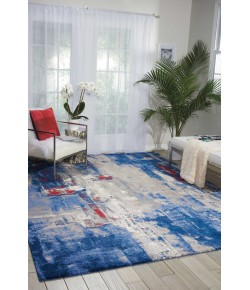 Nourison Home Twilight TWI20 Grey/Blue 5 ft. 6 in. X 8 ft. Area Rug