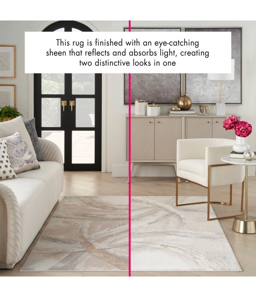 Inspire Me! Home Décor Brushstrokes Area Rug Inspire Me! Home Décor Brushstrokes Area Rug BSK01 Beige/Grey