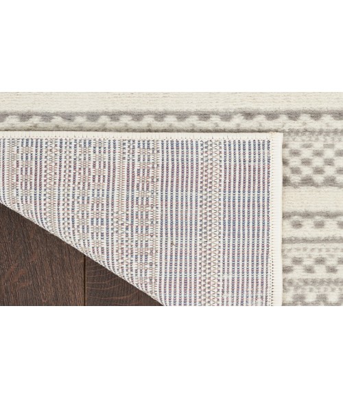 Nourison Grafix Ivory Grey GRF41 2 ft. X 4 ft. Rectangle Rug