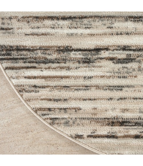 Nourison Serenity Home Ivory Beige Rug SRH03 4 ft. X Round - Rugs Town Nourison Serenity Home Ivory Beige SRH03 4 ft. X Round Rug