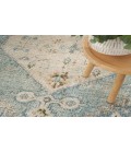 Nourison Astra Machine Washable Silver Blue ASW11 4 ft. X 6 ft. Rectangle Rug