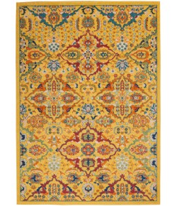 Nourison Allur - Alr03 Yellow Multicolor Area Rug 5 ft. 3 X 7 ft. 3 Rectangle
