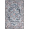 Nicole Curtis Nicolecurtis Series1 - Sr101 Light Blue Multicolr Area Rug 4 ft. X 6 ft. Rectangle