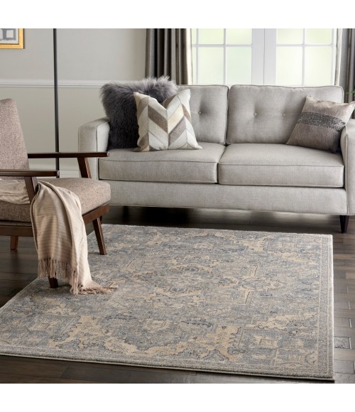 Nourison MOROCCAN CELEBRATION Area Rug kathy ireland Home Moroccan Celebration Area Rug KI382-Silver