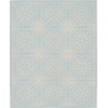 Nourison Jubilant - Jub06 Ivory Light Blue Area Rug 7 ft. 10 X 9 ft. 10 Rectangle