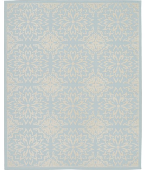 Nourison Jubilant Area Rug JUB06-Ivory/Light Blue