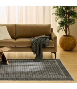 Nourison Home Nordic Black Taupe NRC03 5 ft. X 7 ft. Rectangle Rug