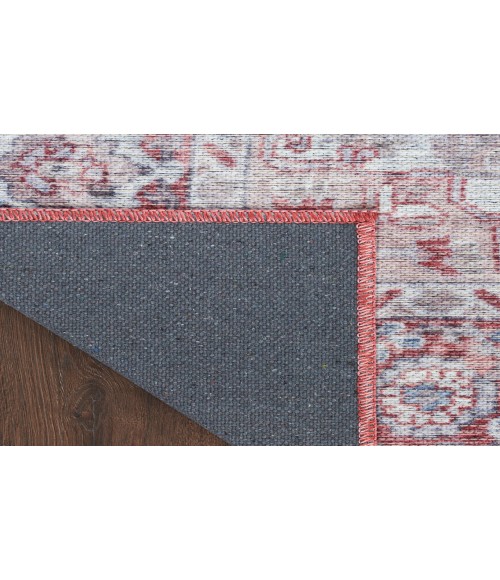 Nicole Curtis Machine Washable Series 1 Ivory Brick SR101 4 ft. X 6 ft. Rectangle Rug
