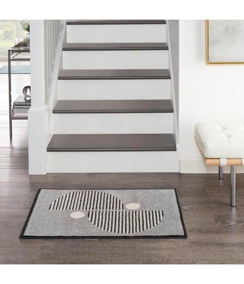 Nourison Modern Passion Area Rug MDP02 Grey/Black