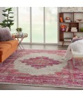 Nourison PASSION Area Rug Nourison Passion Area Rug PSN03-Ivory/Fuchsia
