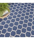 Nourison Twist Reversible Navy TWS01 8 ft. X Round Rug