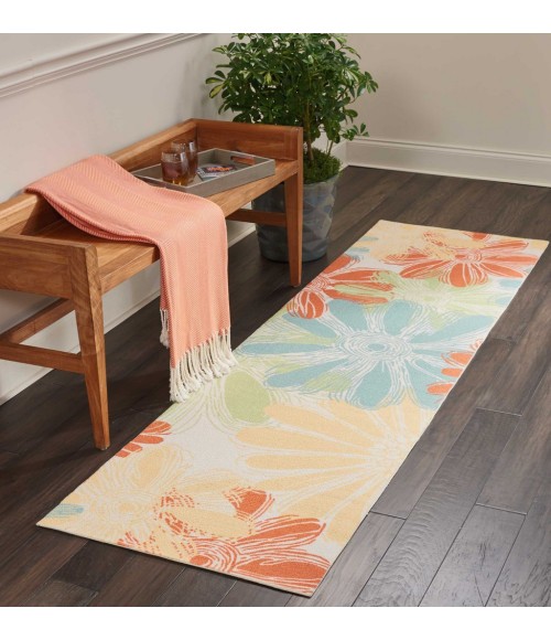 Nourison HOME & GARDEN Area Rug Nourison Home & Garden Runner Area Rug RS022-Ivory