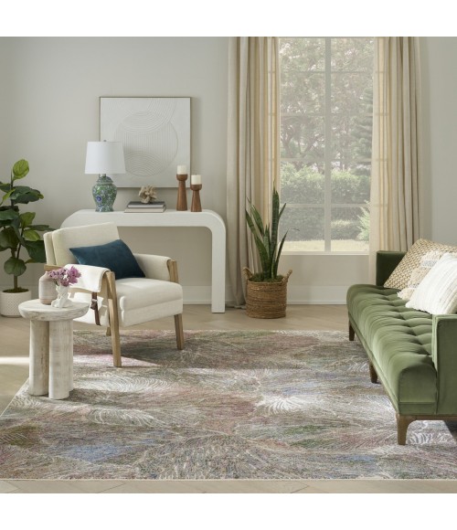 Nourison Home Vintage Harmony Green VHH04 7ft.10in. x 9ft.10in. Rect. Rug