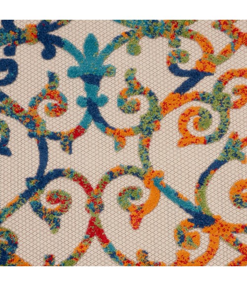 Nourison Aloha Round Area Rug ALH21-Multicolor