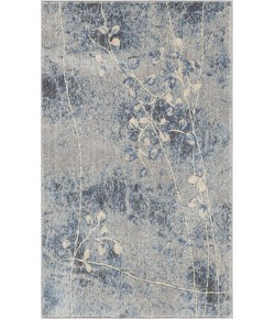 Nourison Somerset - St74 Silver Blue Area Rug 2 ft. 6 X 4 ft. Rectangle