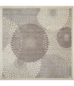 Nourison Graphic Illusions - Gil04 Grey Area Rug 6 ft. 7 X Square