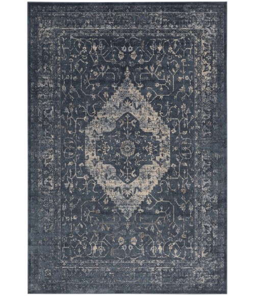 kathy ireland Home Malta Area Rug MAI11-Navy