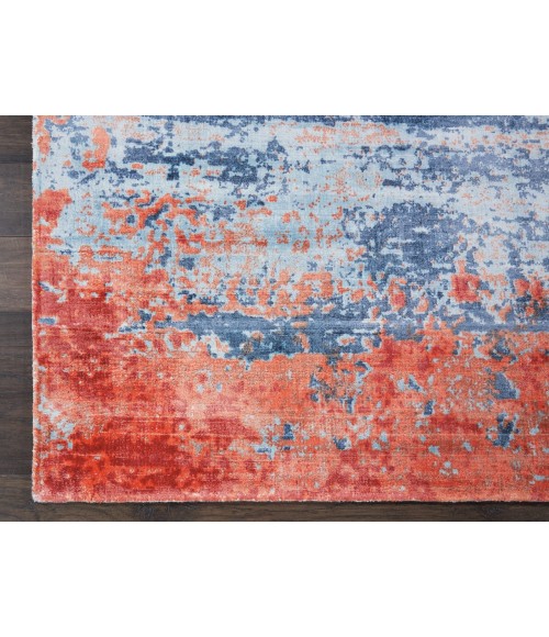 Nourison SAFARI DREAMS Area Rug kathy ireland Home Safari Dreams Area Rug KI374-Blue/Brick