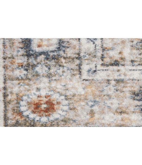 Nourison Astra Machine Washable Gold Grey ASW16 2 ft. X 6 ft. Rectangle Rug