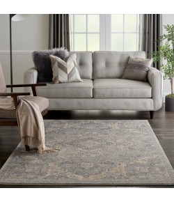 kathy ireland Home Ki38 Moroccan Celebr - Ki382 Silver Area Rug 3 ft. 10 X 5 ft. 10 Rectangle