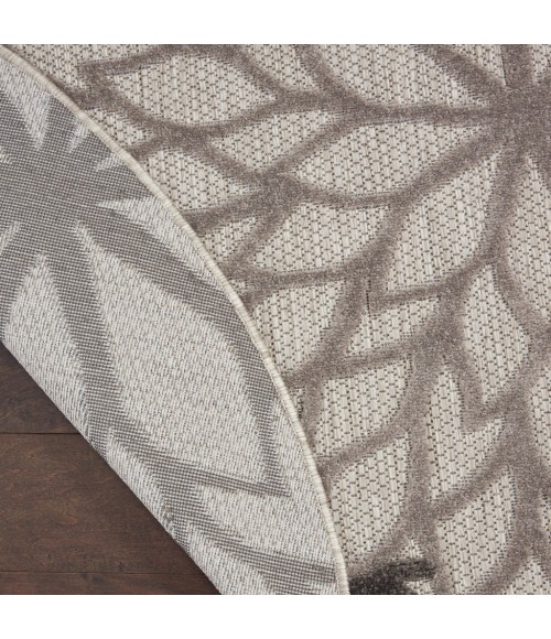 Nourison Aloha Round Area Rug ALH05-Silver Grey