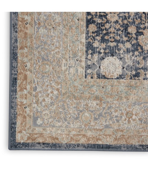 Nourison MALTA Area Rug kathy ireland Home Malta Area Rug MAI07-Navy