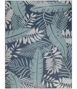 Nourison Home Garden Oasis GOA02 Navy 10 ft. X 14 ft. Area Rug
