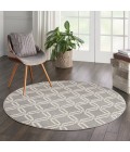 Nourison Jubilant Round Area Rug JUB17-Grey