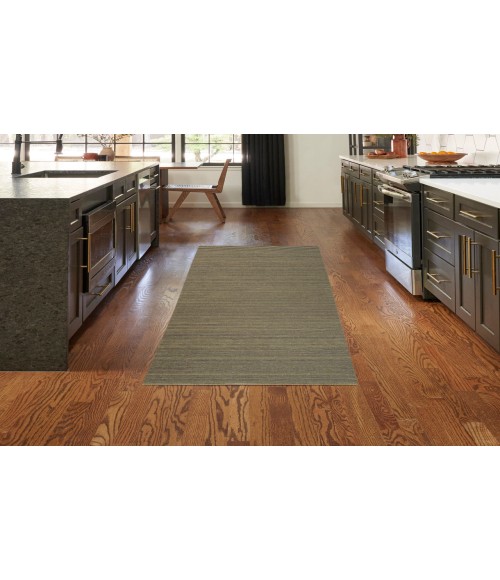 Nourison Washable Essentials Green WAE01 2 ft. 2 in. X 10 ft. Rectangle Rug