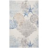 Nourison Pompeii Ivory Grey Blue PMP04 9 ft. X 12 ft. Rectangle Rug
