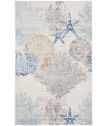 Nourison Pompeii Ivory Grey Blue Rug PMP04 9 ft. X 12 ft. Rectangle - Rugs Town Nourison Pompeii Ivory Grey Blue PMP04 9 ft. X 12 ft. Rectangle Rug
