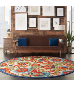 Nourison Aloha - Alh17 Multicolor Area Rug 7 ft. 10 X Round