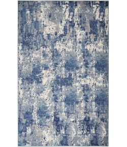 Nourison Grafix Navy Blue GRF38 6 ft. X 9 ft. Rectangle Rug