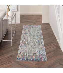 Nourison Passion - Psn09 Ivory Multicolor Area Rug 2 ft. 2 X 7 ft. 6 Rectangle