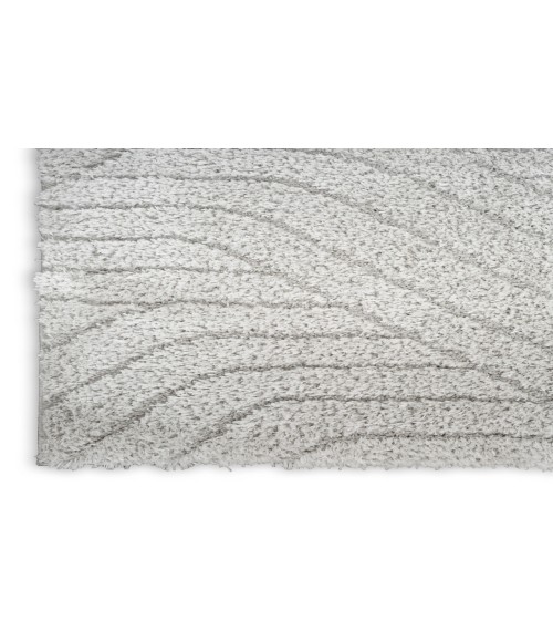 Calvin Klein Surfaces Silver Grey SFC01 3 ft. 11 in. X 5 ft. 11 in. Rectangle Rug
