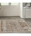 Nourison Quarry Beige Grey QUA05 5 ft. X Square Rug