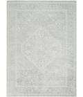 Nourison Astra Machine Washable Light Grey ASW11 6 ft. 7 in. X 9 ft. Rect. Rug