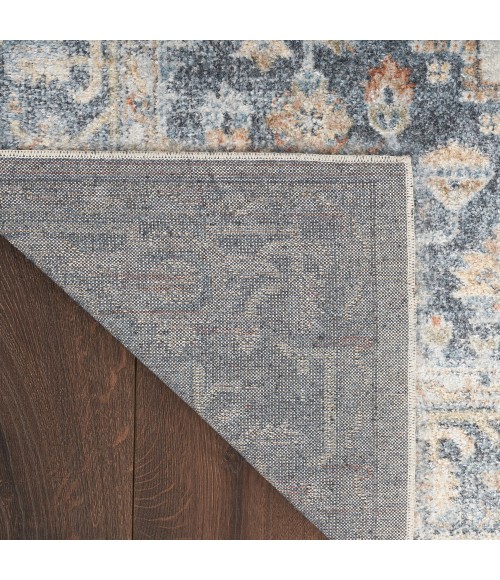 Nourison Astra Machine Washable Area Rug ASW11 Grey/Gold