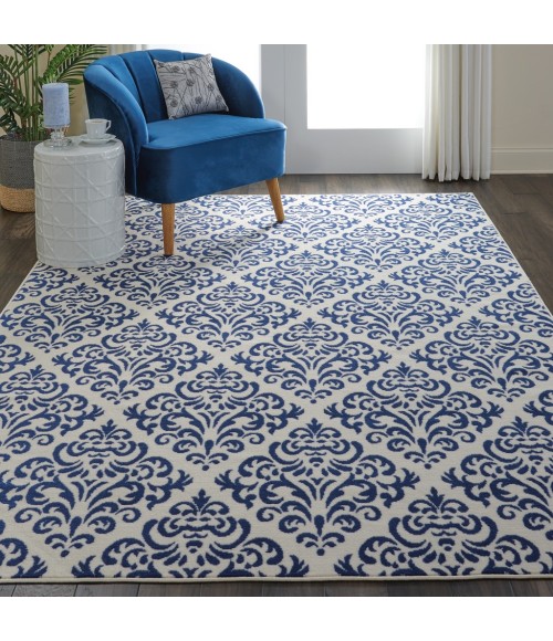 Nourison Grafix Area Rug GRF06-White/Blue