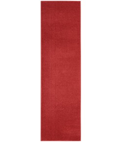 Nourison Essentials - Nre01 Brick Red Area Rug 2 ft. 2 X 10 ft. Rectangle