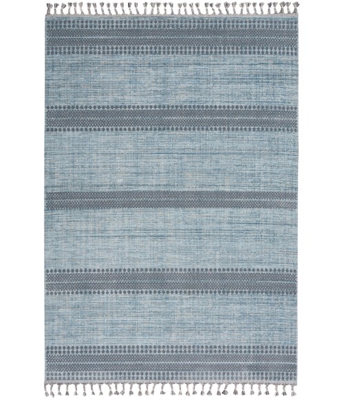 Asilah Area Rug Nourison Asilah Area Rug ASI02 Light/Blue/Charcoal 5'3" x 7'11"