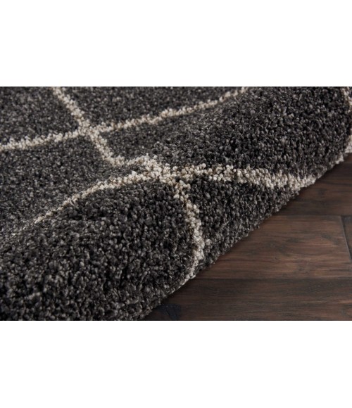 Nourison Brisbane Round Area Rug BRI03-Charcoal
